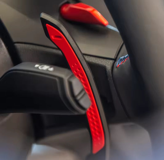 Carbon Schaltpaddles Rot/Blau für BMW