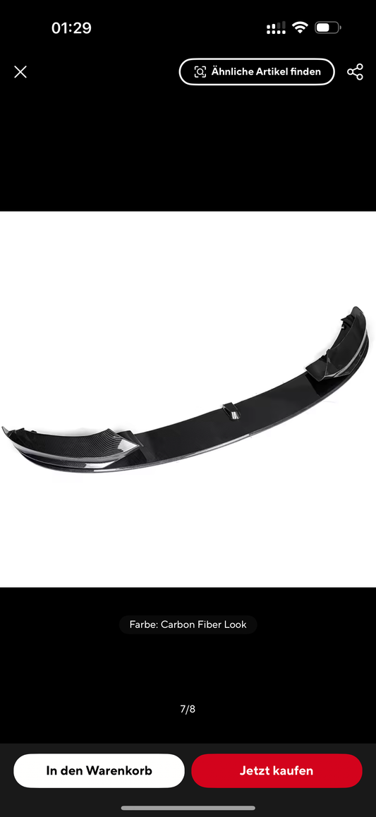 Carbon Frontlippe für BMW F32 F33 F36 M440i 2014-2020