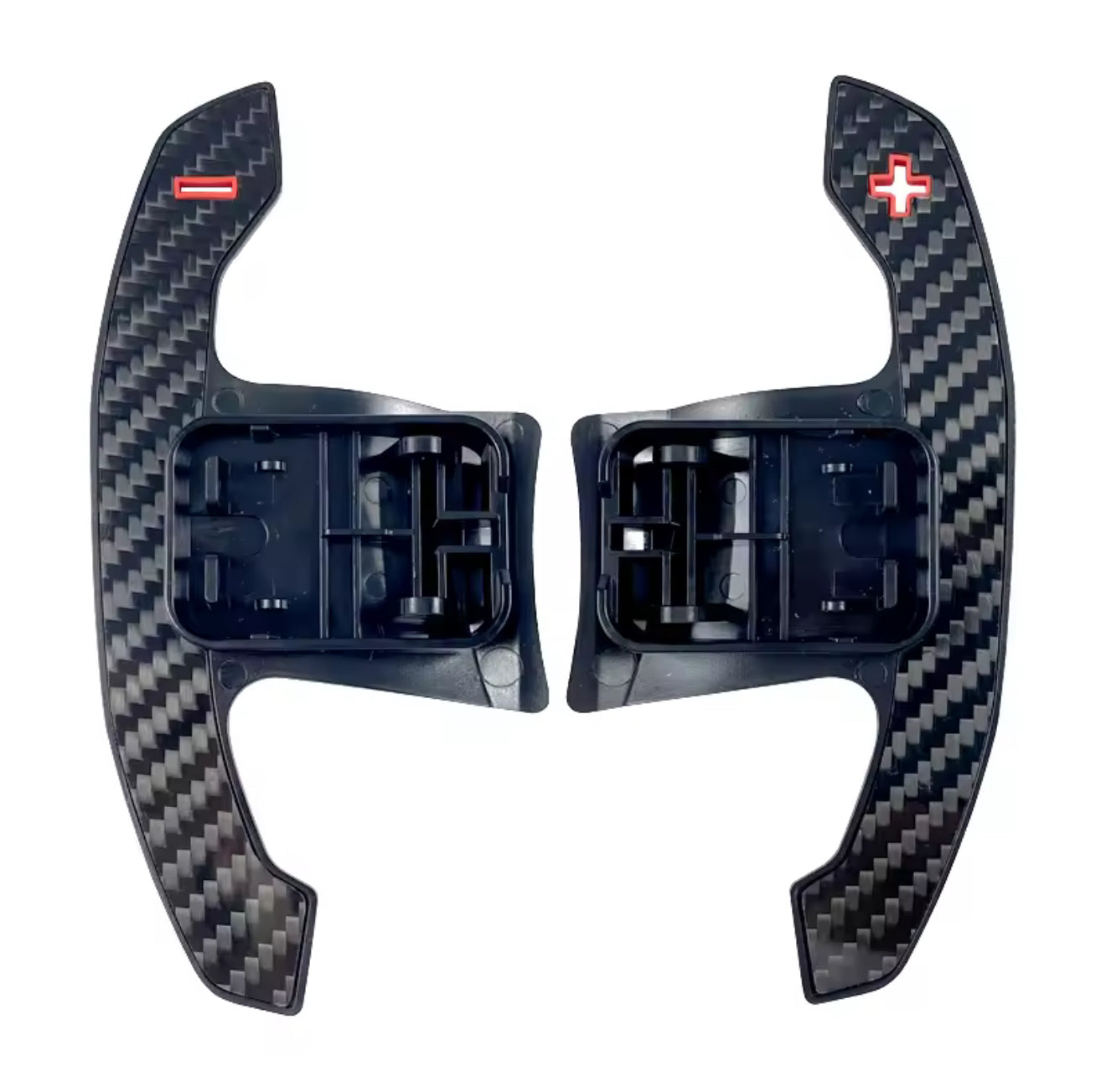 Carbon Schaltpaddles Rot/Blau für BMW