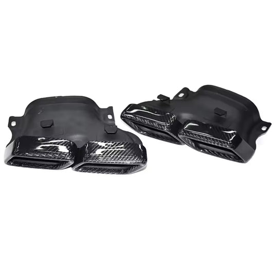 Carbon Auspuffblenden Mercedes C63 W205, S63 AMG